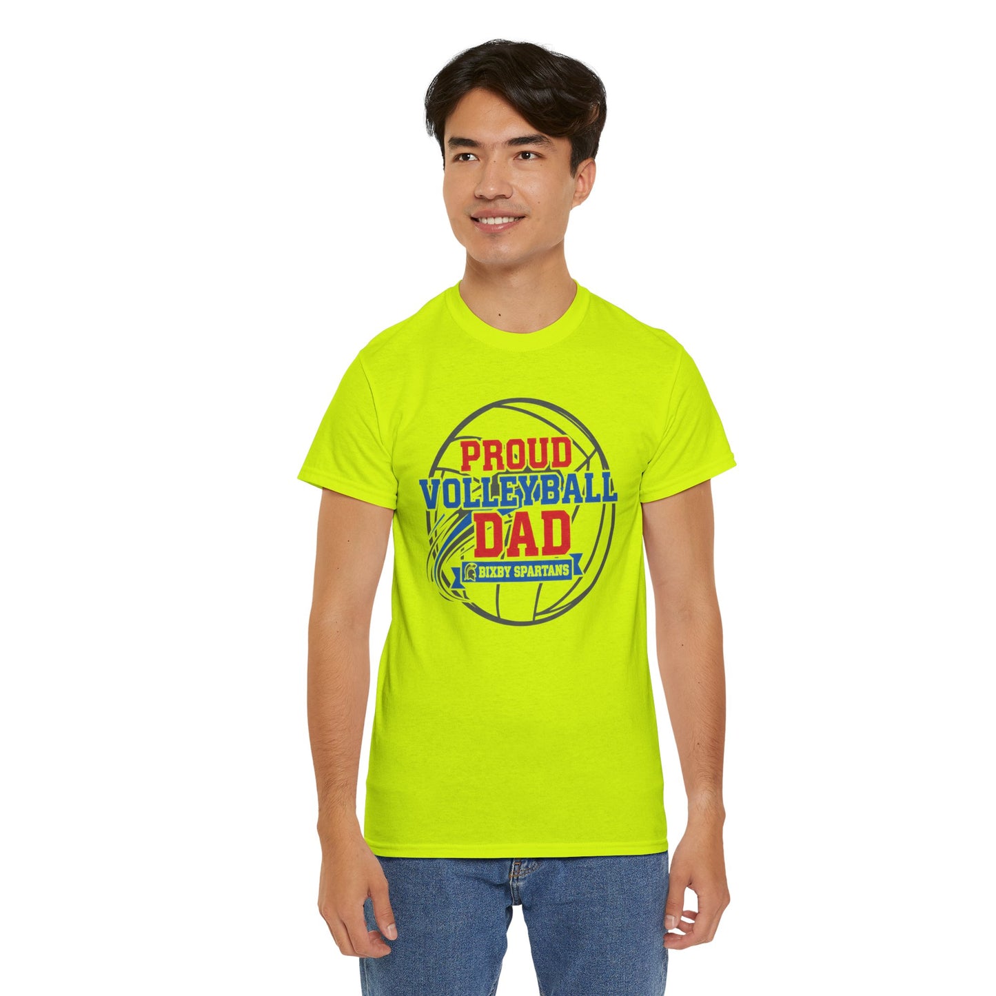 Bixby Spartan Volleyball Dad Tee