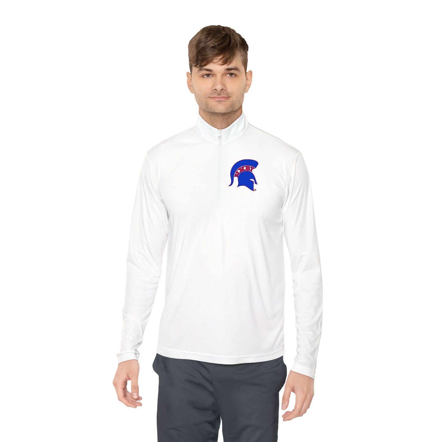Spartan Blue Logo Sport-Tek Quarter-Zip Pullover