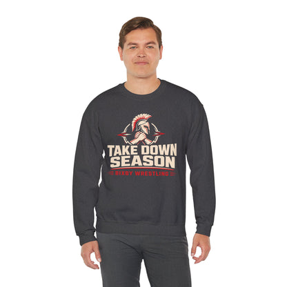 Bixby Spartans Take Down Season Wrestling - Bixby Wrestling Team Sweatshirt