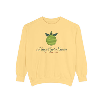 Hedge Apple Season Oklahoma Crewneck Sweatshirt | Comfort Colors