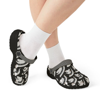 Spartan White Logo Crocs