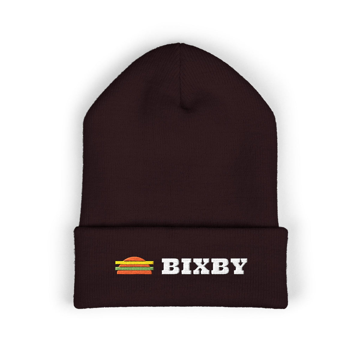 Bixby Retro Sunset Embroidered Cuffed Beanie