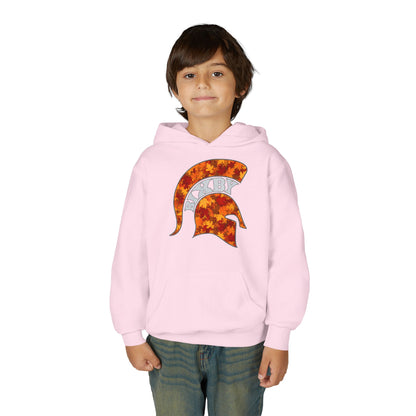 Bixby Spartan Fall Helmet Youth Gildan Hoodie