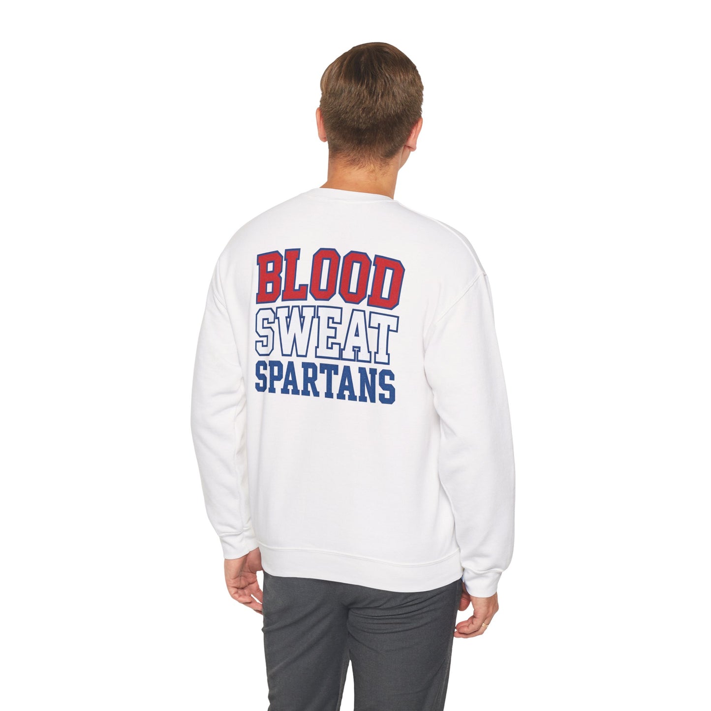 Blood Sweat Spartan Wrestling Gildan Sweatshirt