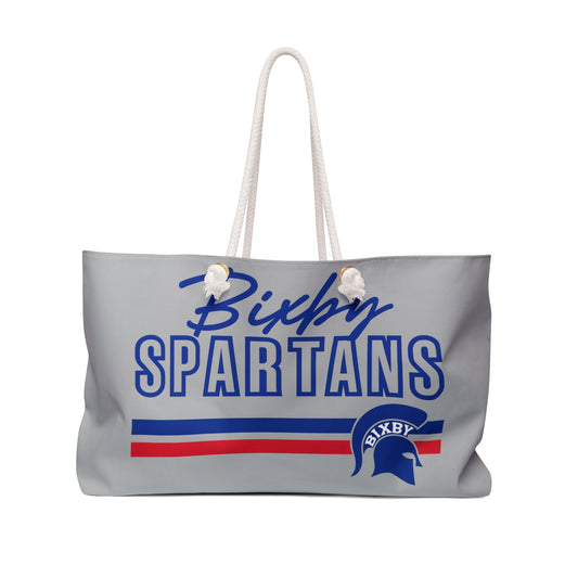 Bixby Spartans Grey Weekender Bag