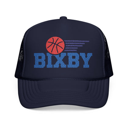Bixby Spartan Basketball Embroidered Foam Trucker Hat