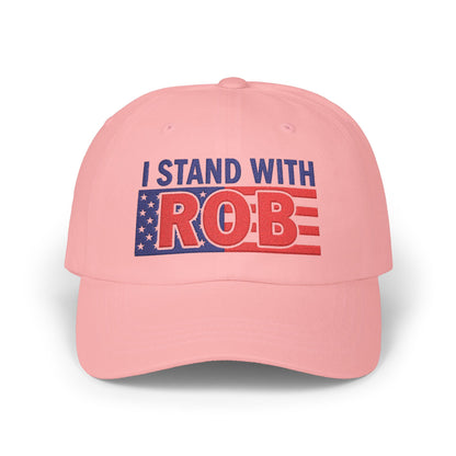 Patriotic Flag - I Stand With Rob Embroidered Classic Ballcap
