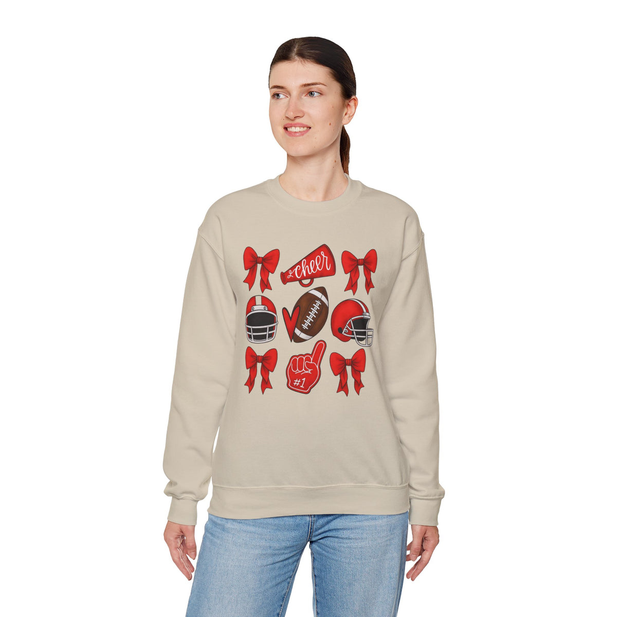 Bixby Spartan Cheer & Football Gildan Sweatshirt