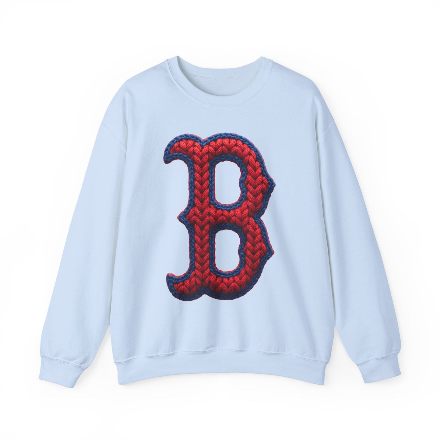 Spartan B Crewneck Knit-Print Gildan Sweatshirt