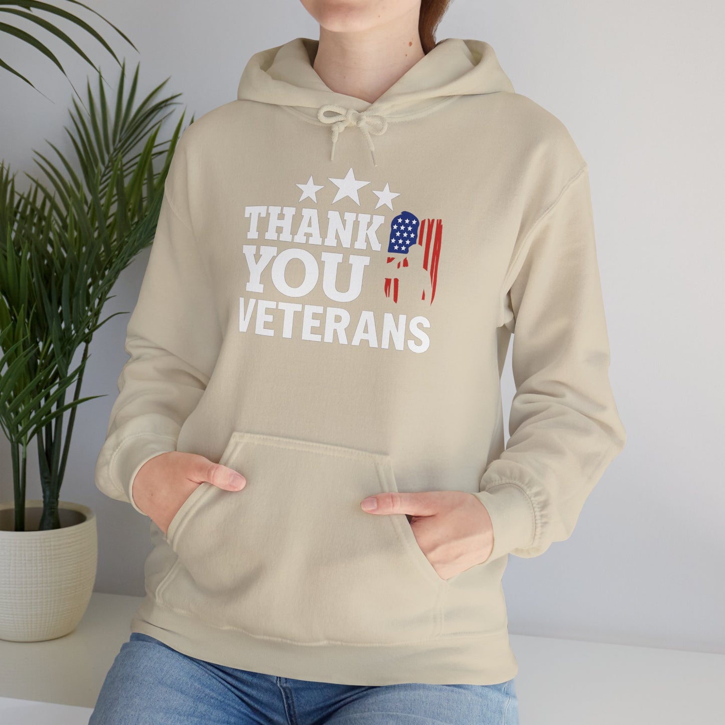 Thank You Veterans Gildan Hoodie