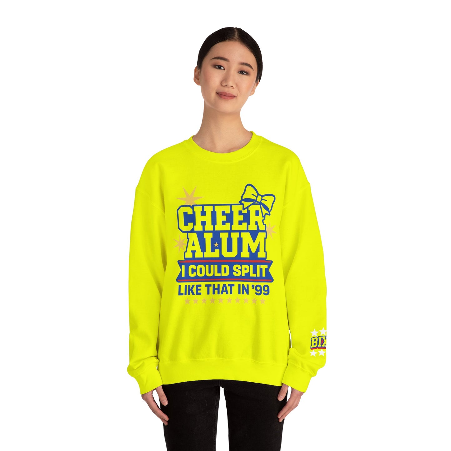 Cheer Alumni With Sleeve Print Gildan Sweatshirt