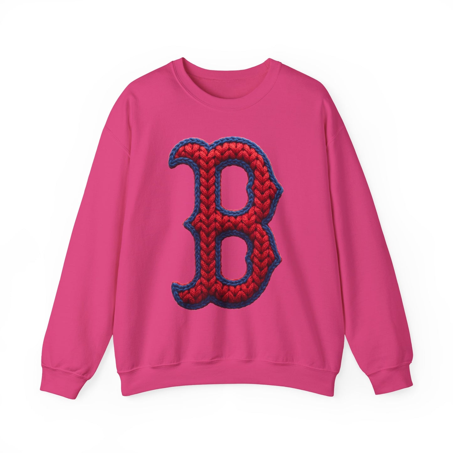 Spartan B Crewneck Knit-Print Gildan Sweatshirt