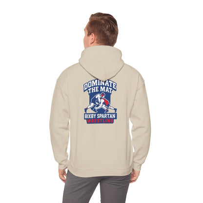 Dominate The Mat Spartan Wrestling Gildan Hoodie