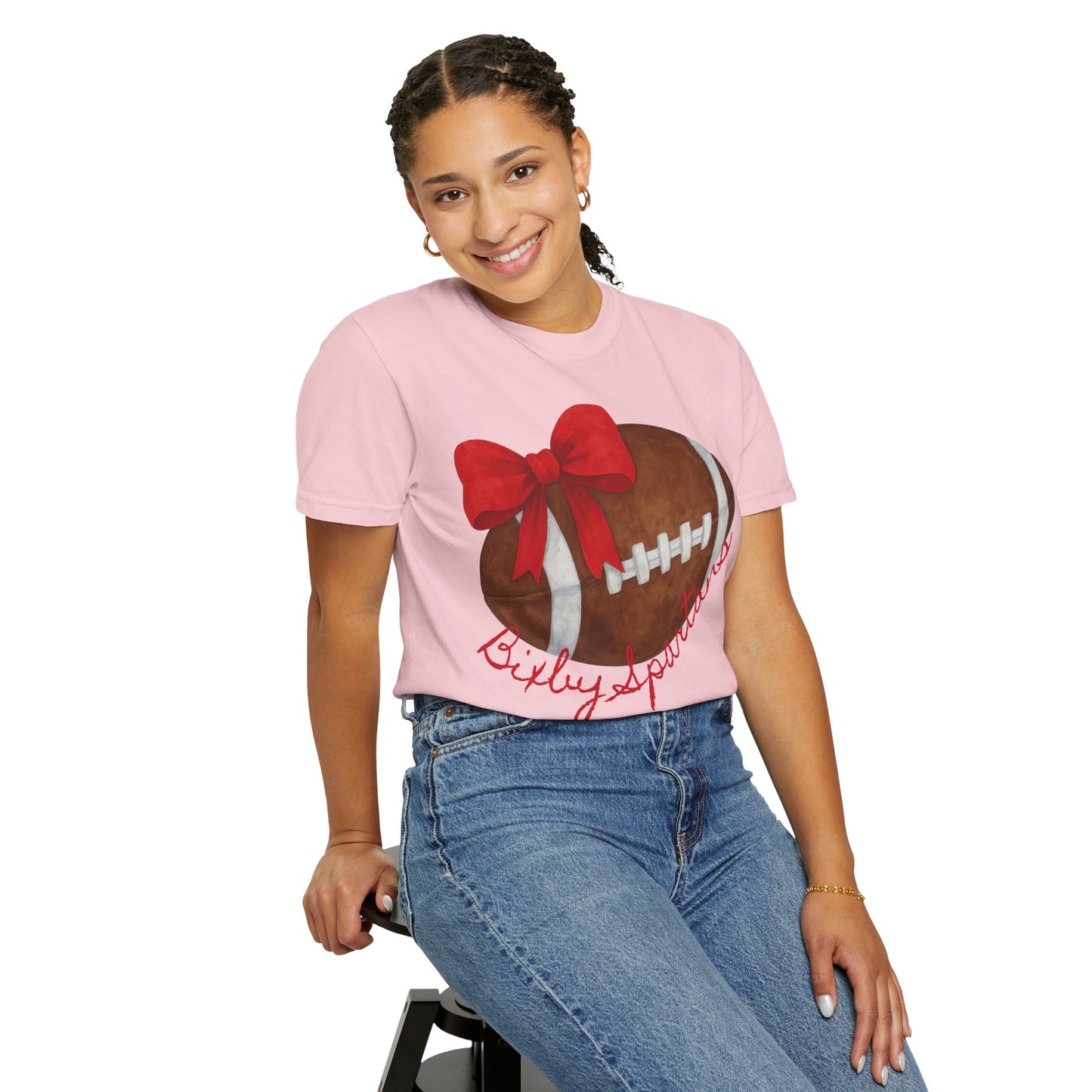 Cheer and Football Comfort Colors Tee