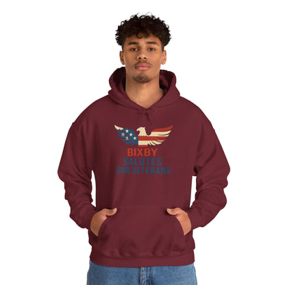 Bixby Salutes Our Veterans Gildan Hoodie