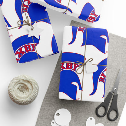 Bixby Spartan Blue Logo Wrapping Paper