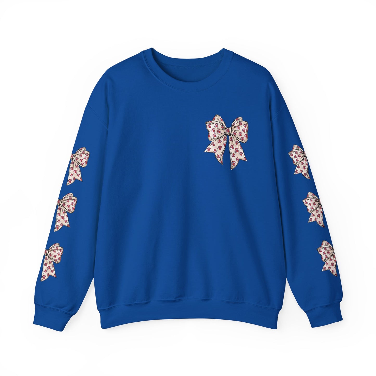 Spartan Bow Pattern Gildan Sweatshirt with Sleeve Print
