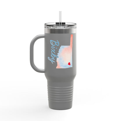 Bixby OK Watercolors 40 Ounce Insulated Travel Mug