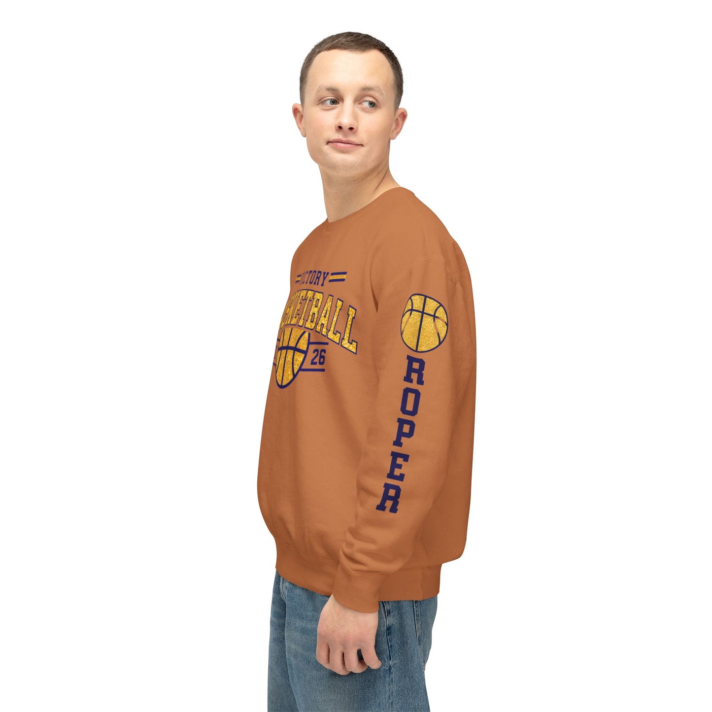 Victory Basketball Crewneck Comfort Colors Sweatshirt