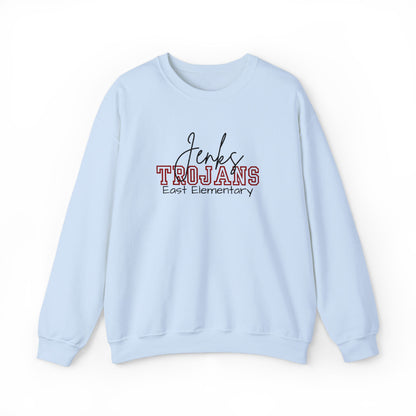 Personalized Embroidered Jenks Trojans Crewneck Sweatshirt