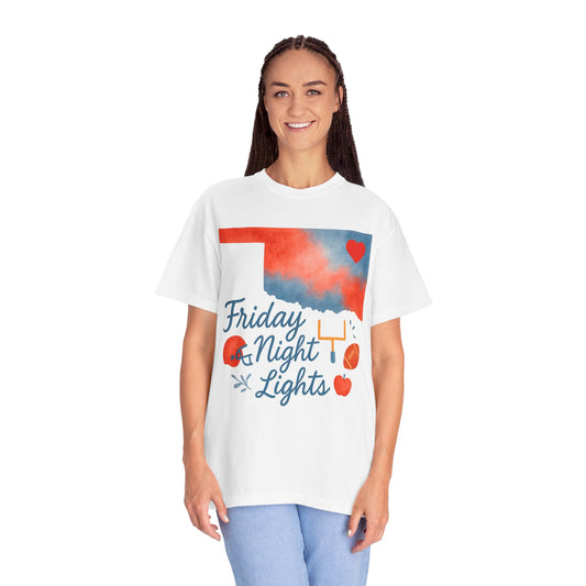 Friday Night Lights Bixby OK Watercolor Comfort Colors Tee