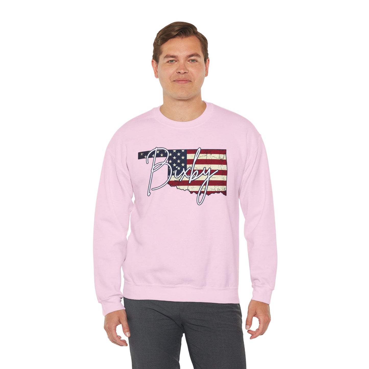 Oklahoma Flag 'Bixby' Gildan Sweatshirt – Retro American State Pride