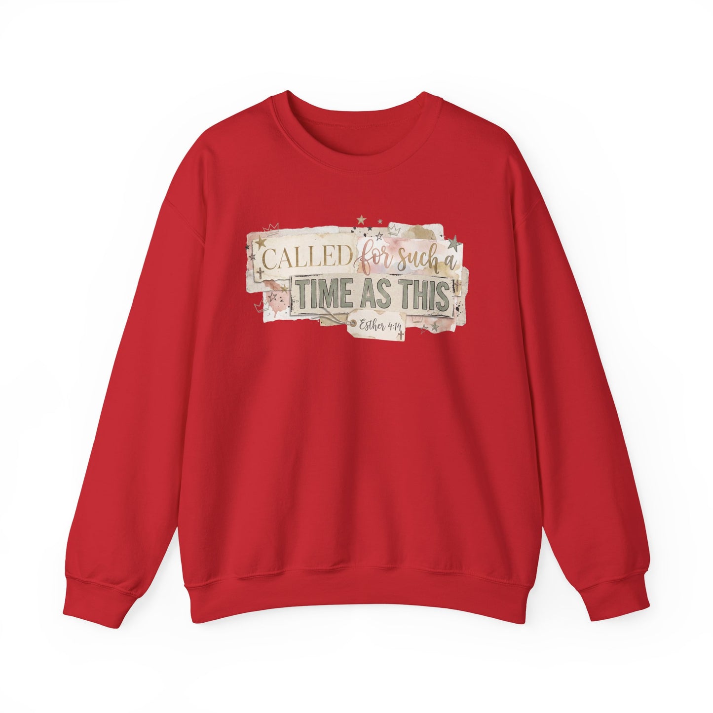 Called to Such a Time as This Crewneck Sweatshirt | Floral Scripture Design