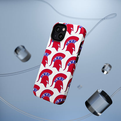 Bixby Spartan Red Logo Impact Resistant iPhone Case