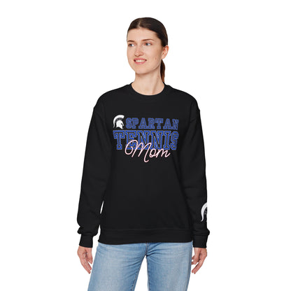 Spartan Tennis Mom Gildan Sweatshirt with Sleeve Print