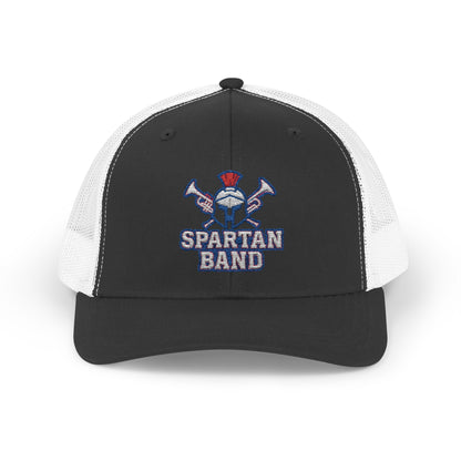 Spartan Band Embroidered Trucker Snapback