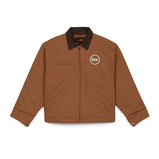 bix Embroidered Washed Duck Work Jacket