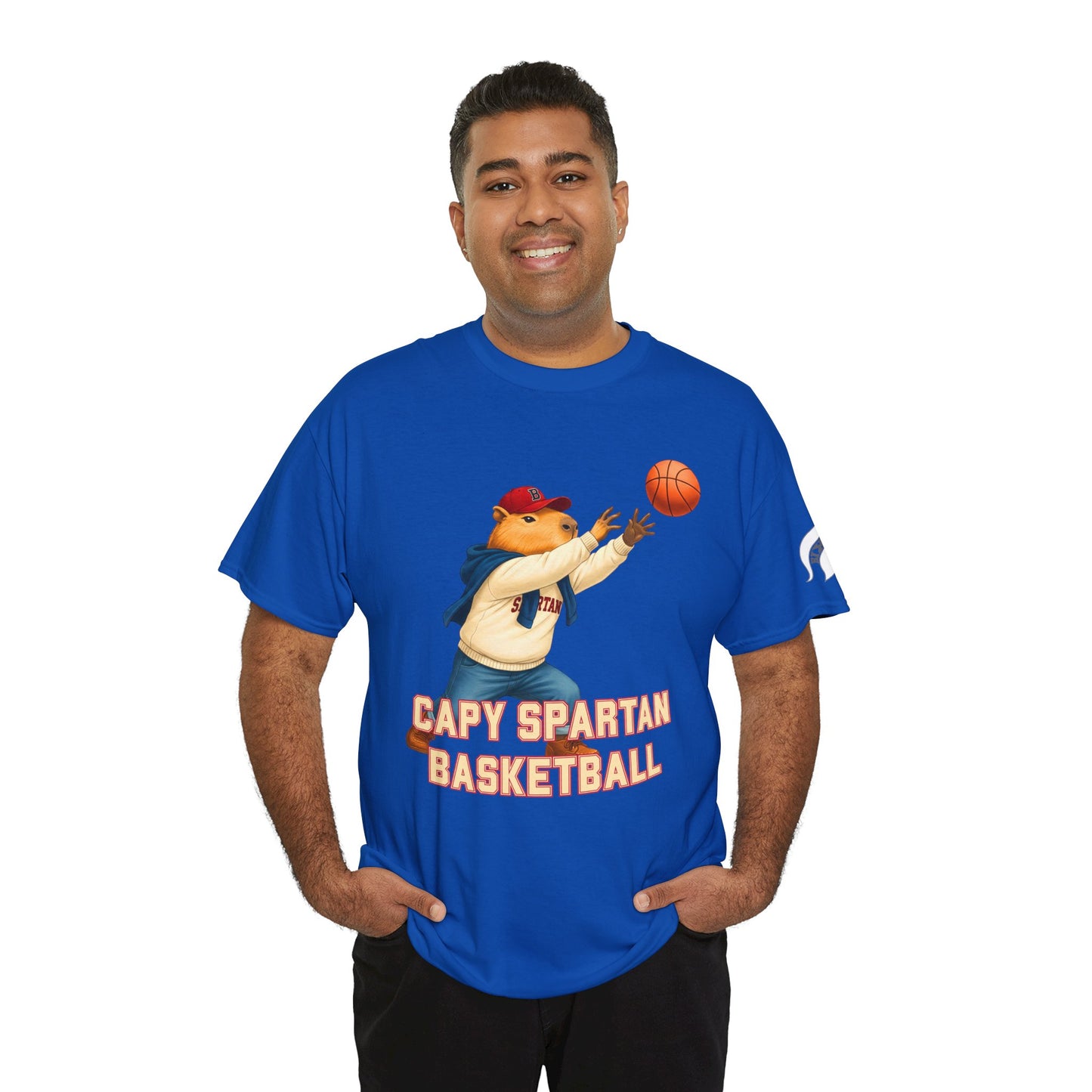 Capy Spartan Basketball Gildan Tee