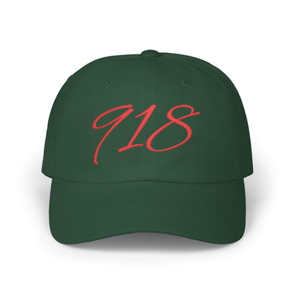Personalized Embroidered 918 Area Code Classic Ballcap