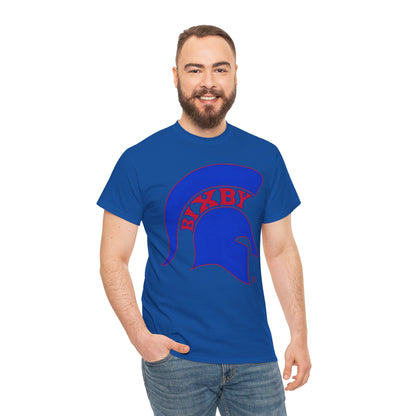 Spartan Blue Logo Gildan Tee