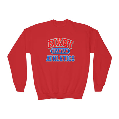Bixby Spartan Athletics Youth Metallic Gildan Sweatshirt