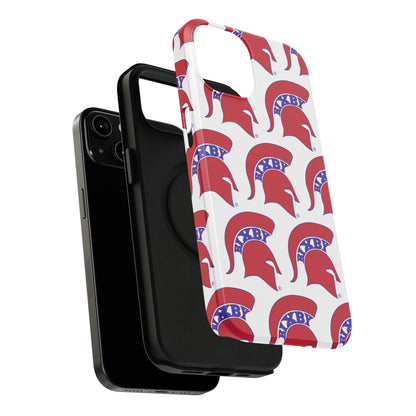 Bixby Spartan Red Logo Impact Resistant iPhone Case