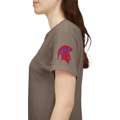 Spartan Educator Design Gildan Tee With Sleeve Logo