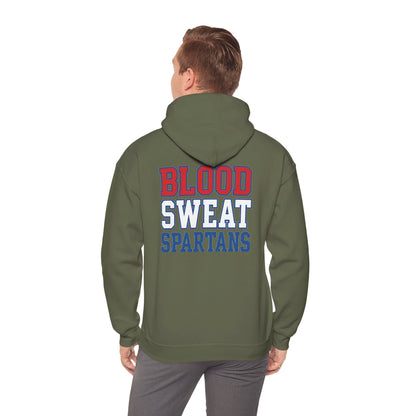 Blood Sweat Spartan Wrestling Gildan Hoodie