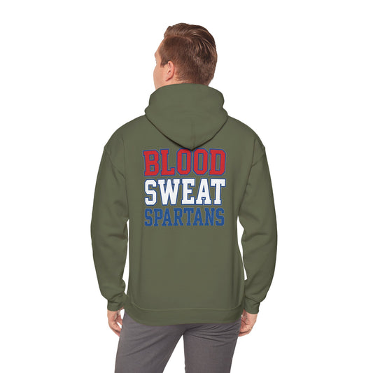 Blood Sweat Spartan Wrestling Gildan Hoodie
