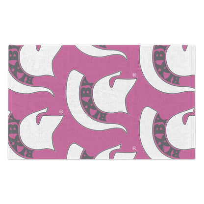 White Spartan Logo Rally Towel