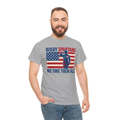 Spartans We Owe Them All Gildan Tee