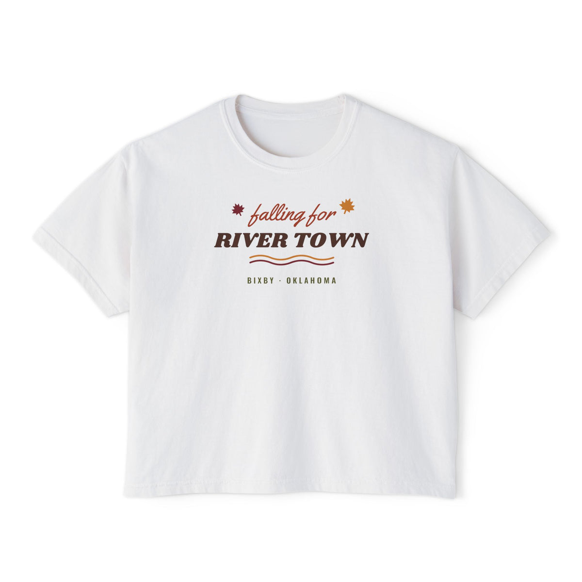 Falling for River Town Boxy Comfort Colors Tee
