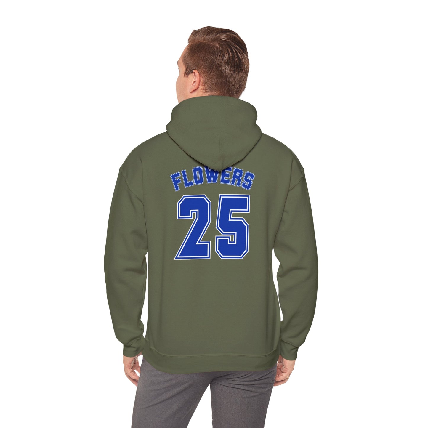 Bixby Spartans Basketball Gildan Hoodie with Back Player Print