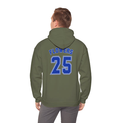 Bixby Spartans Basketball Gildan Hoodie with Back Player Print