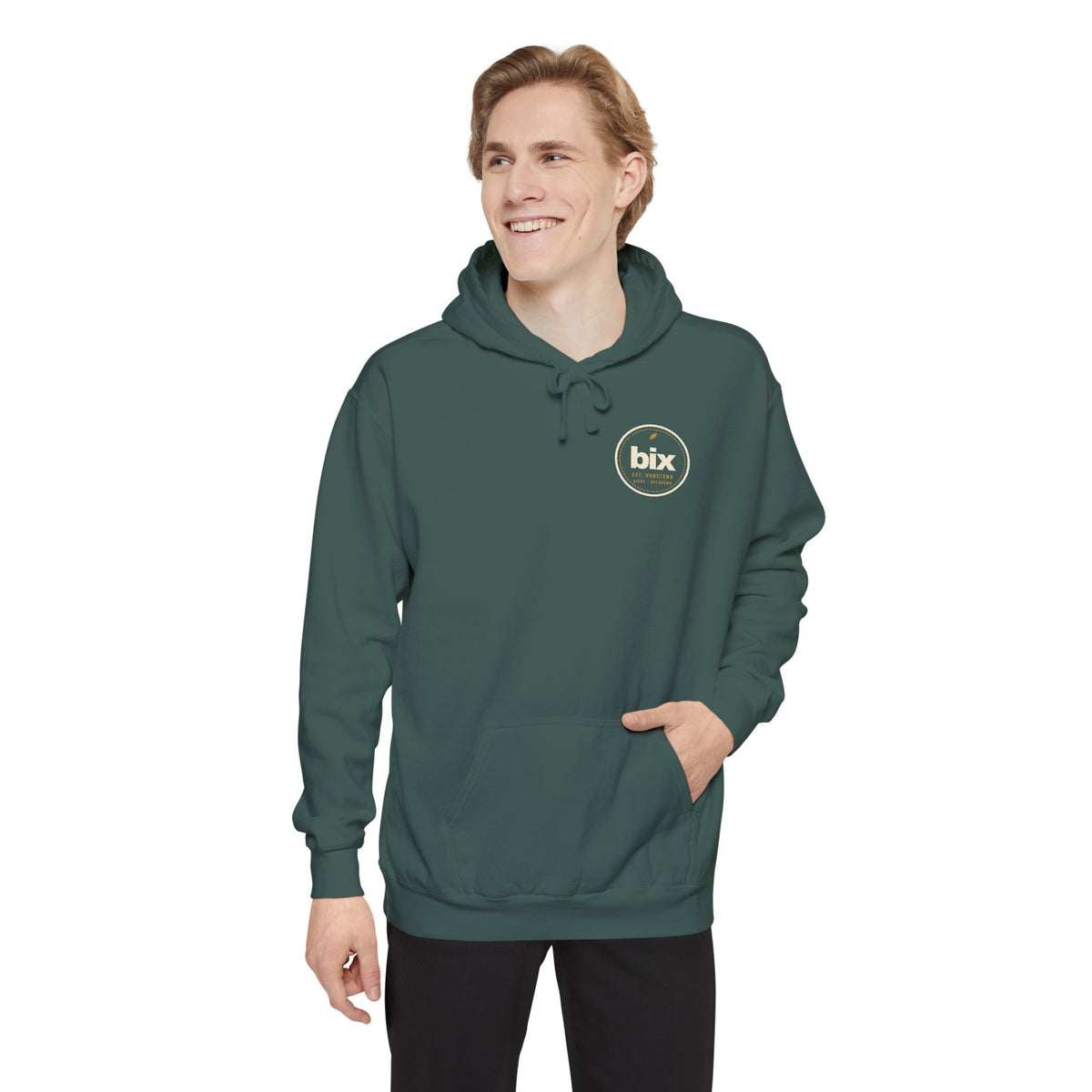 bix Stamp Left-Chest Hoodie
