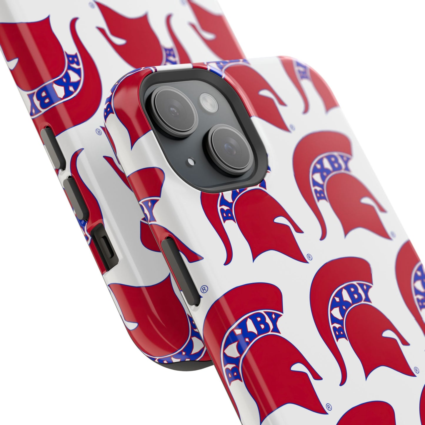 Bixby Spartan Red Logo Impact Resistant iPhone Case