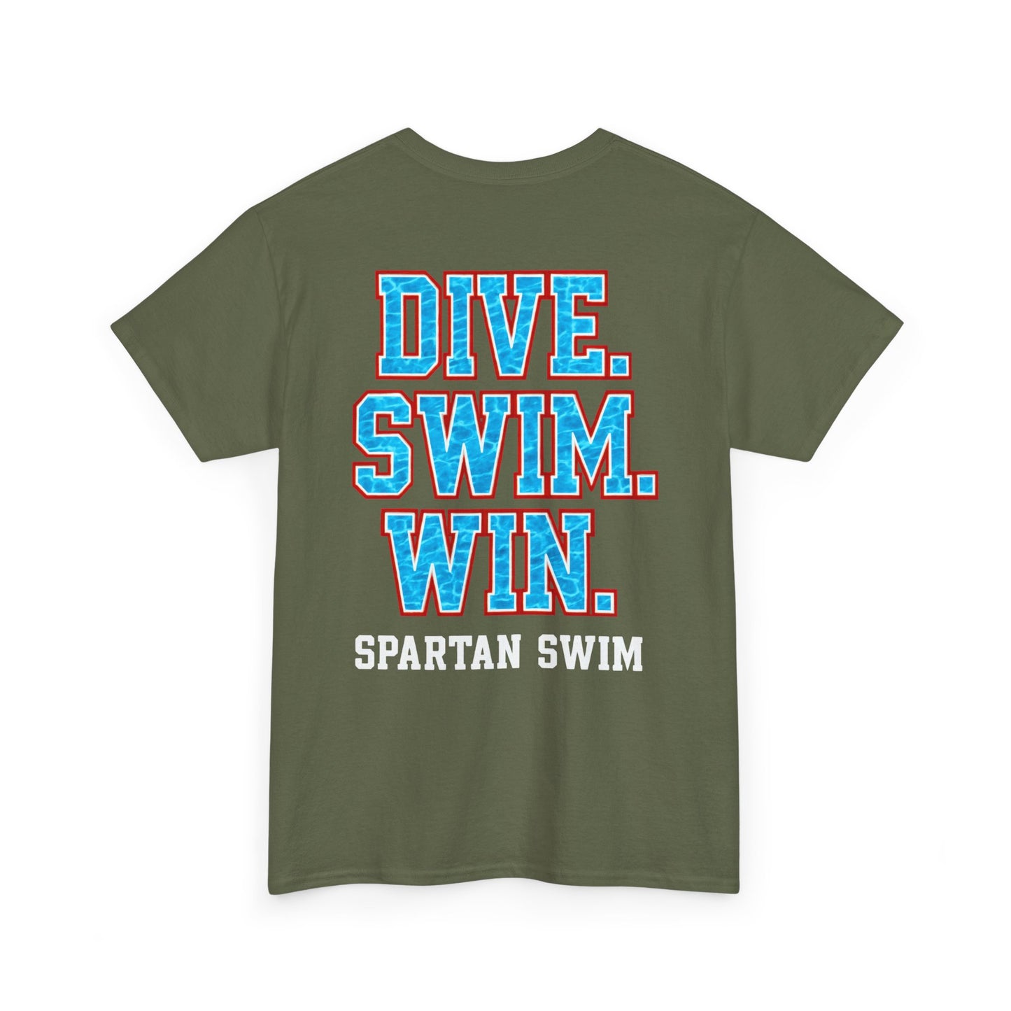 Dive. Swim. Win. Spartan Swim Gildan Tee