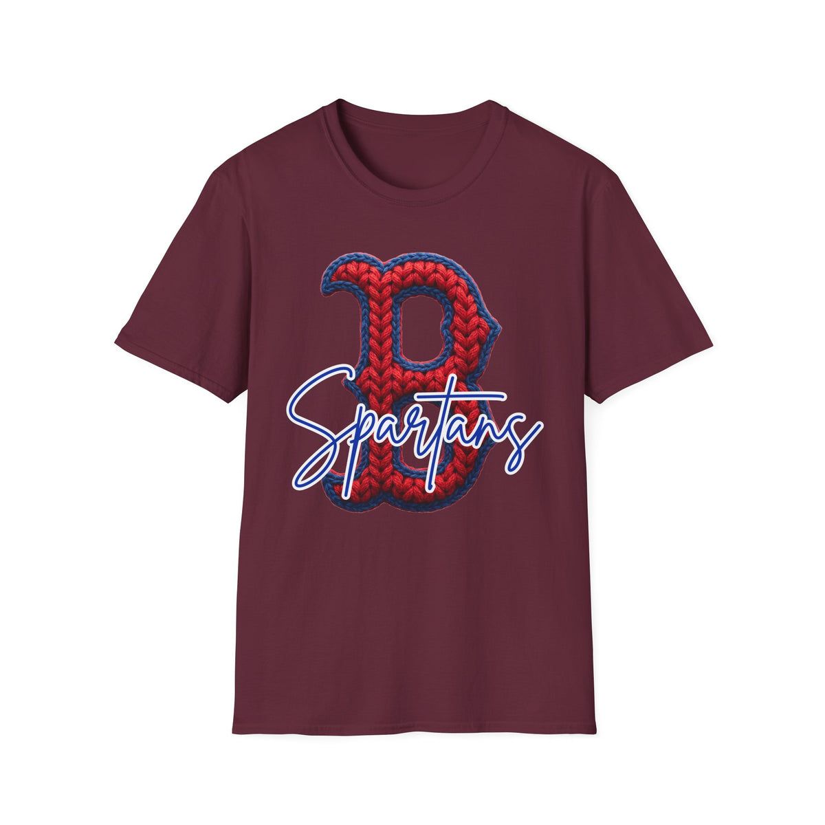 Bixby Spartans Script 'B' Logo Softsyle Tee