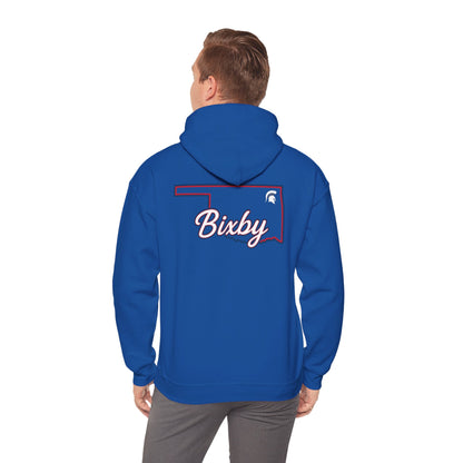 Bixby Spartans OK White Spartan Logo Hoodie