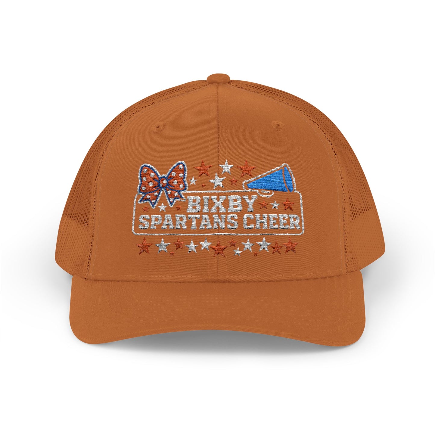 Bixby Spartans Cheer Embroidered Trucker Snapback
